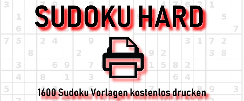 Sudoku schwer drucken