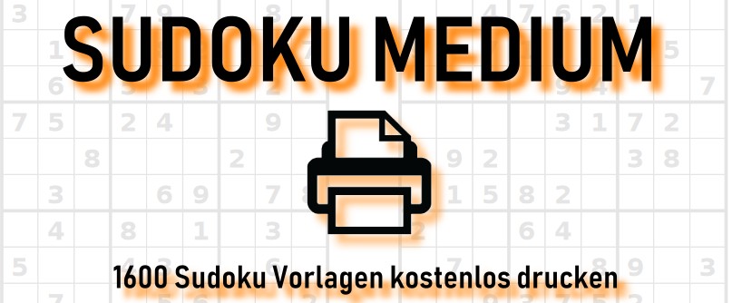 Sudoku medium ausdrucken